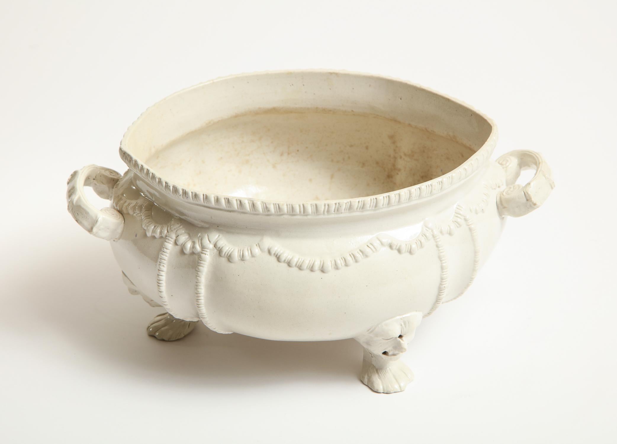 Unusual, Salt Glaze, Three-Legged Tureen, circa 1770 For Sale 3