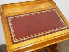 Unusual Satin Birch Davenport Desk, circa 1860