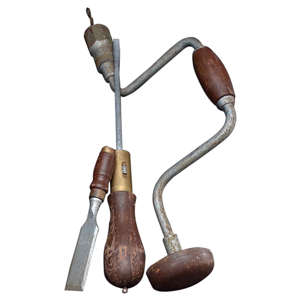 Unusual Set of German Mid-20th Century Shop Trade Sign Tools