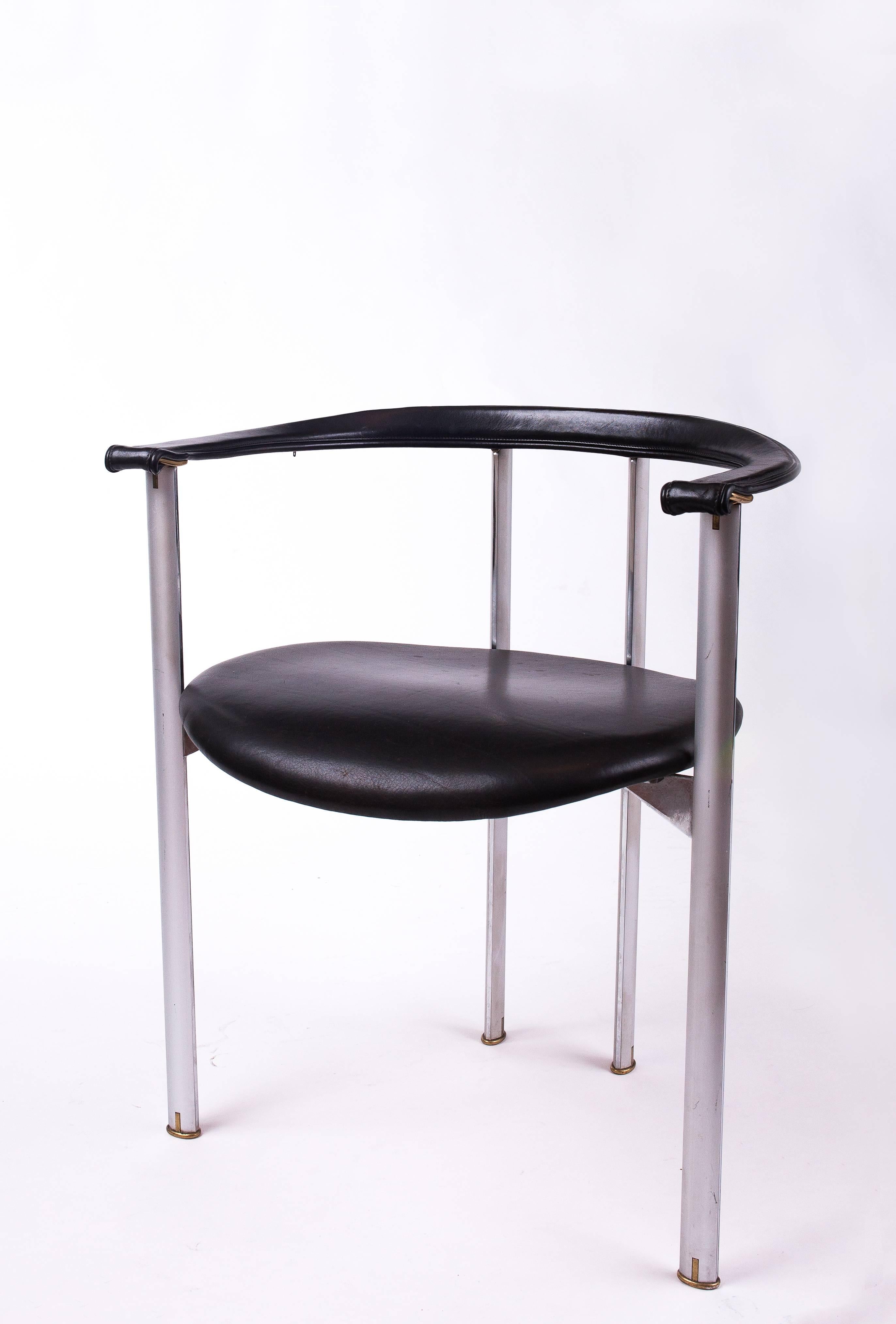 minimalist black dining chairs