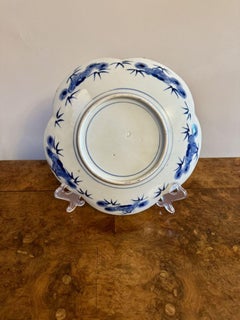Unusual shaped antique Japanese imari plate