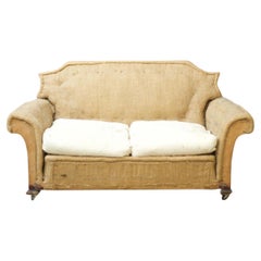 Unusual Shaped Edwardian 2 Seater Sofa