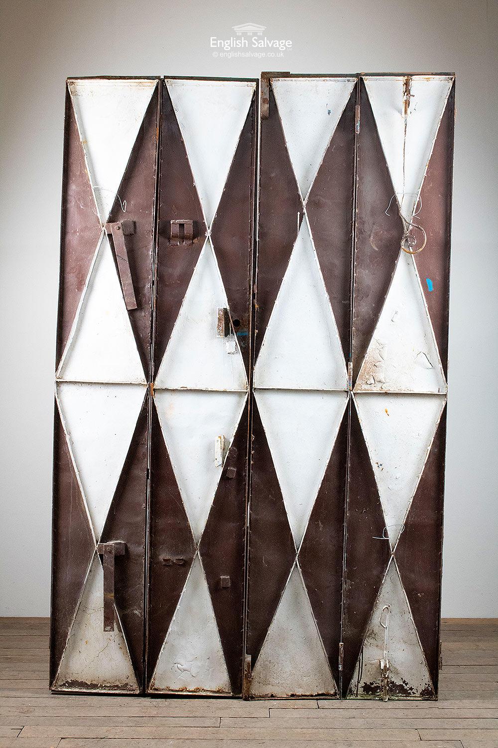 Moroccan Unusual Sheet Metal Doors from a Film Set, 20th Century For Sale