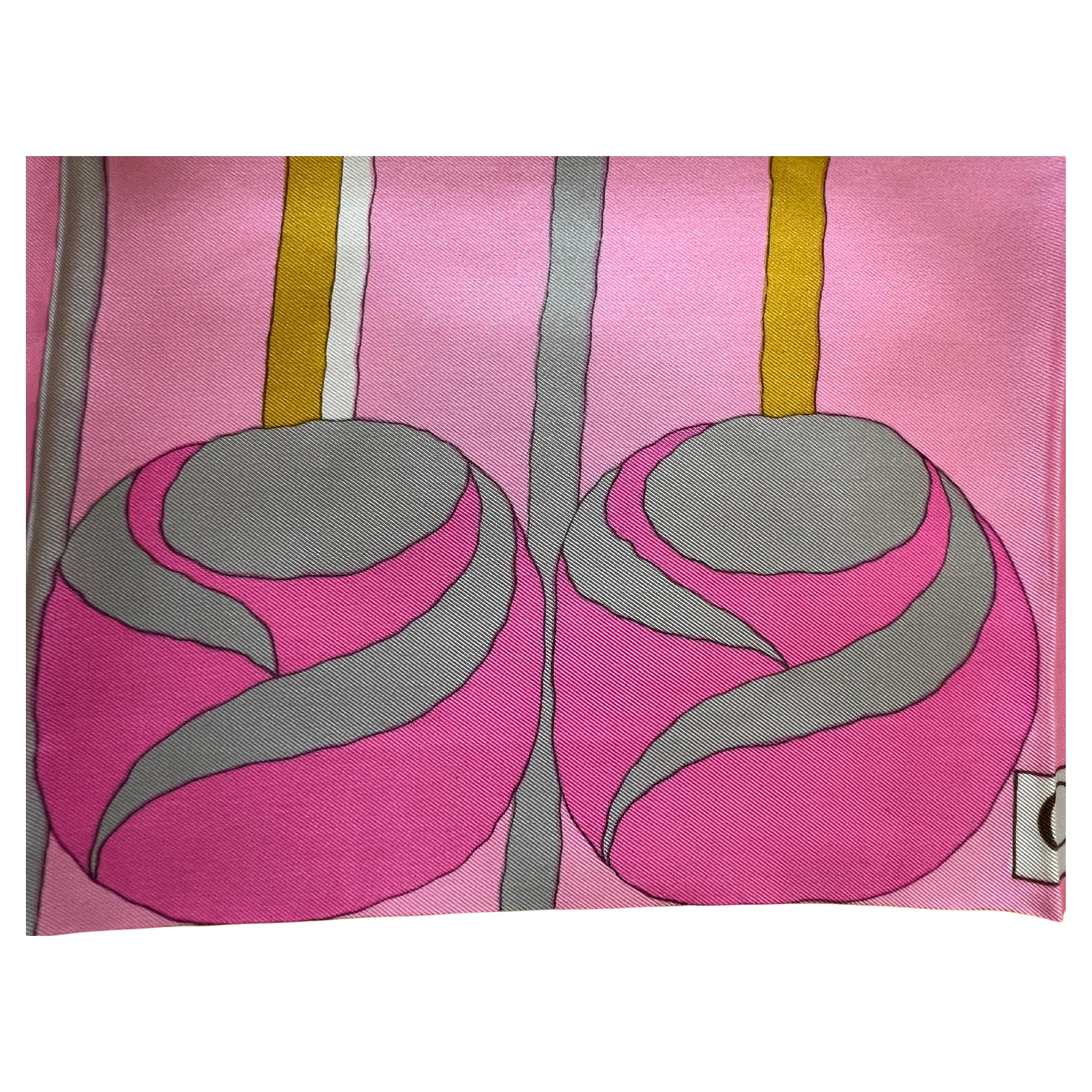 Unusual Silk Scarf By Christian Dior 1960's