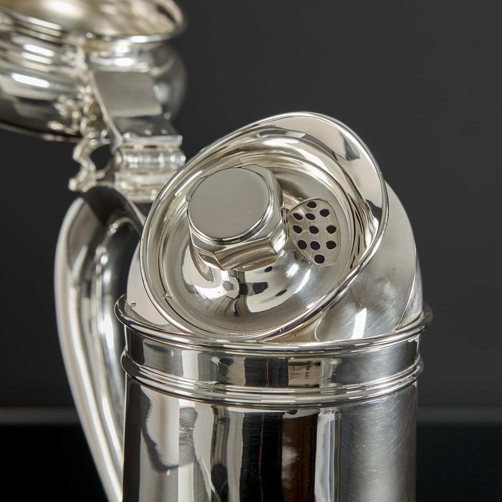 20th Century Unusual silver cocktail shaker For Sale