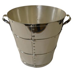 Unusual Silver Plated Champagne Bucket / Wine Cooler c.1940