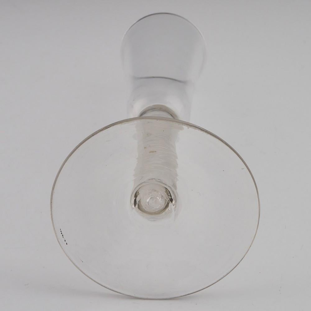 Mid-18th Century Cotton Twist Ratafia Glass c1760 For Sale