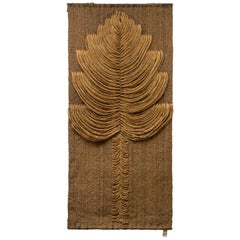 Vintage Unusual Sisal Wall Hanging, France, 1970s