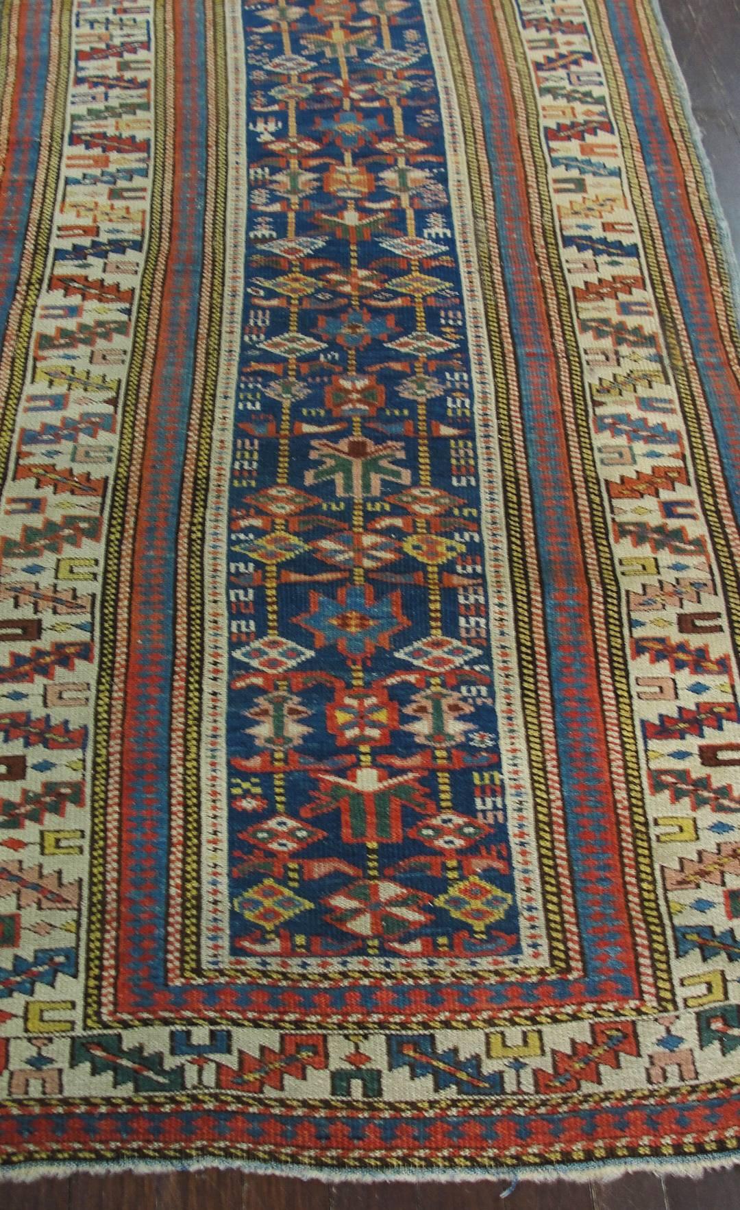 Wool Antique Shirvan Caucasian Runner, 2'7