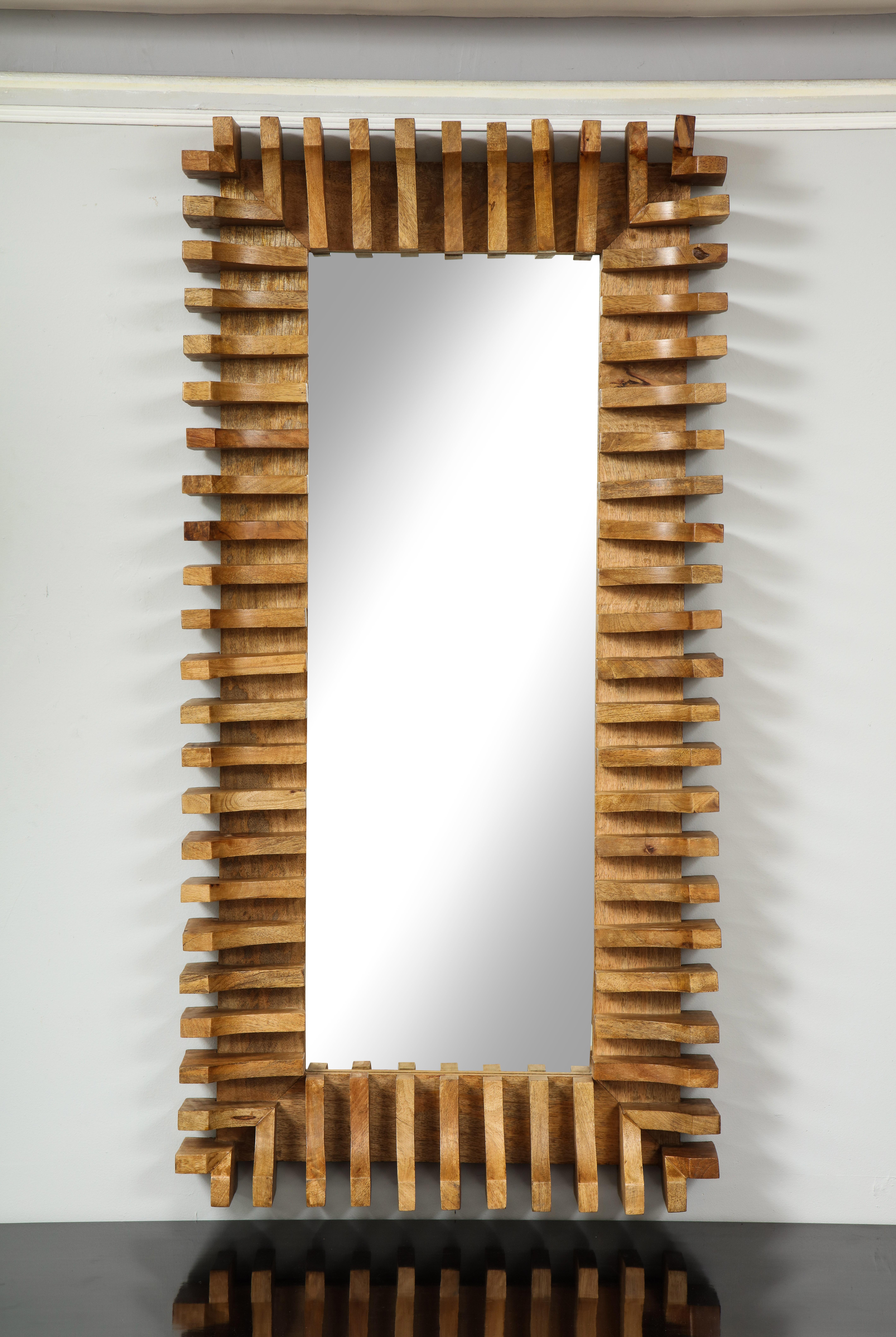 Unusual sculptural mirror.