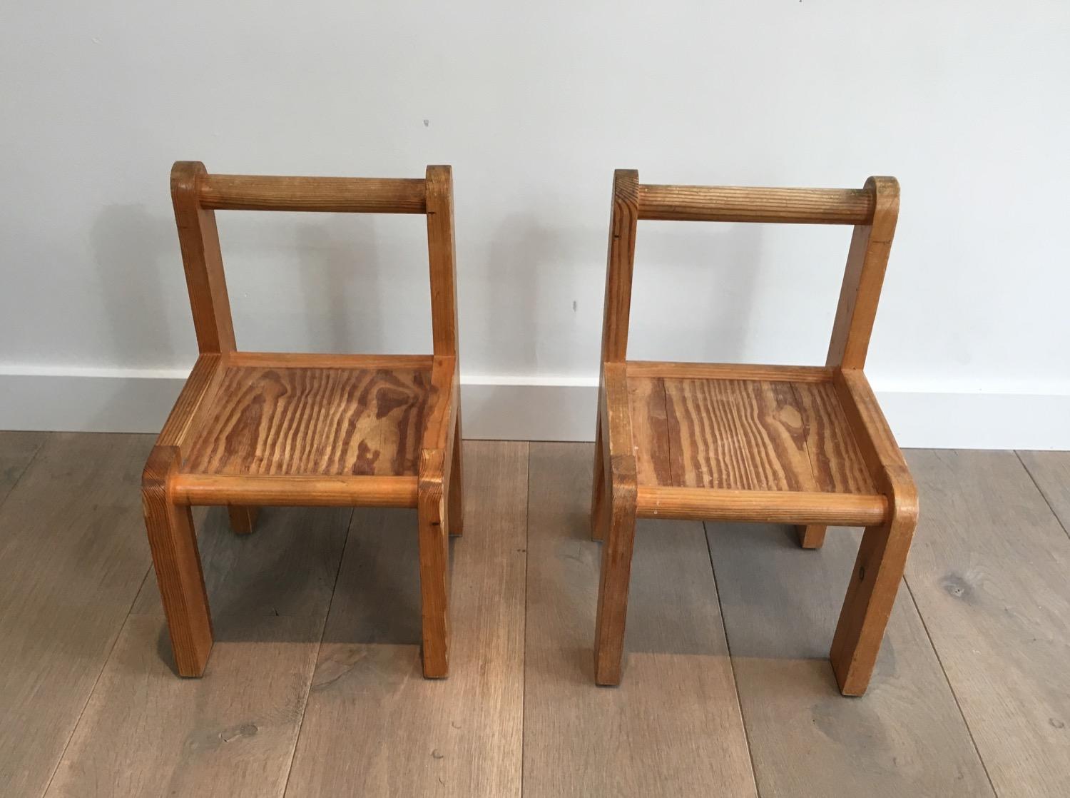Unusual Small Baby Chairs, circa 1970 For Sale 4