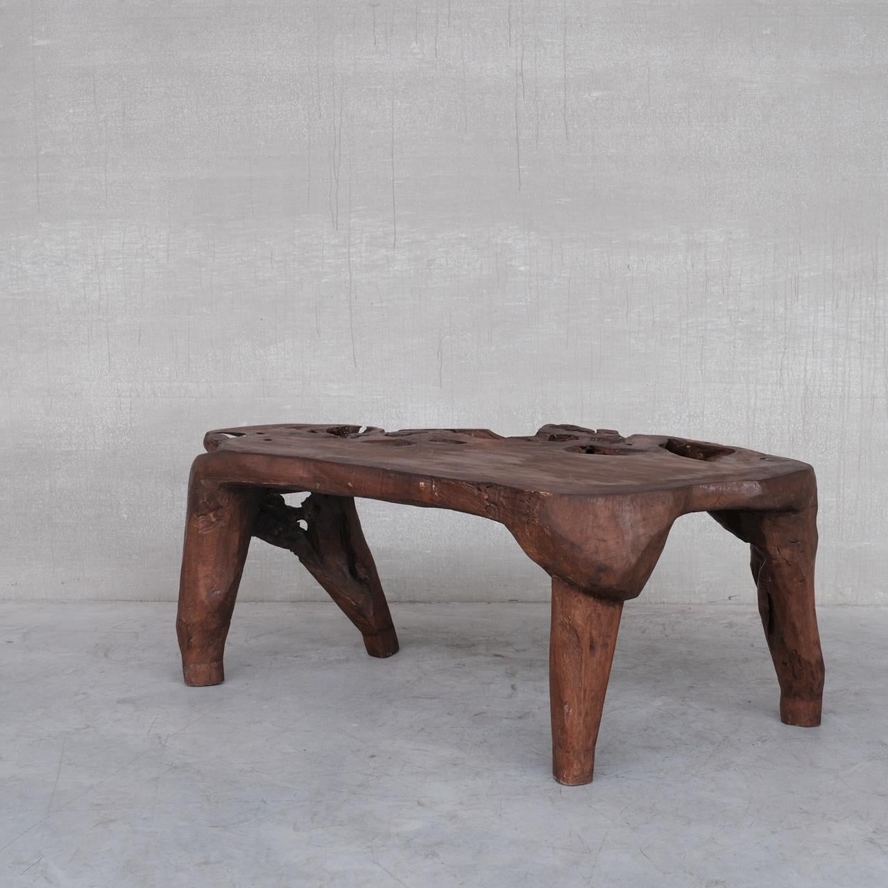 Unusual Solid Wooden Desk Table For Sale 6