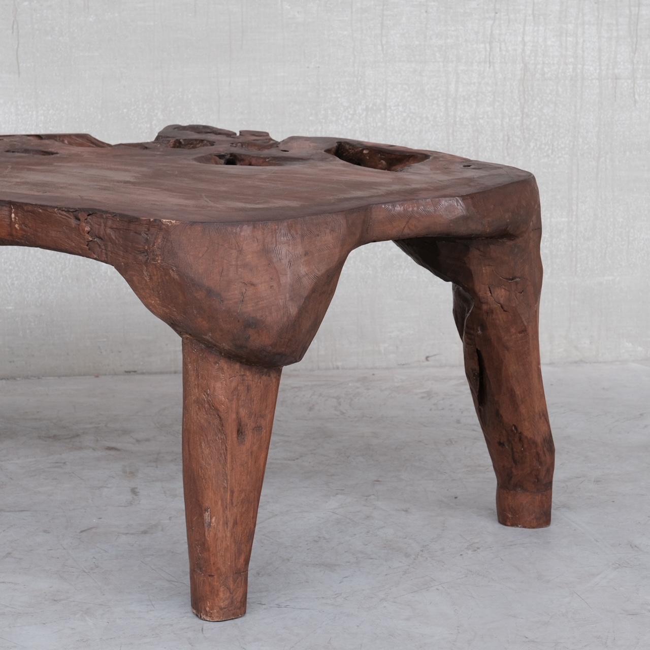 Unusual Solid Wooden Desk Table For Sale 8