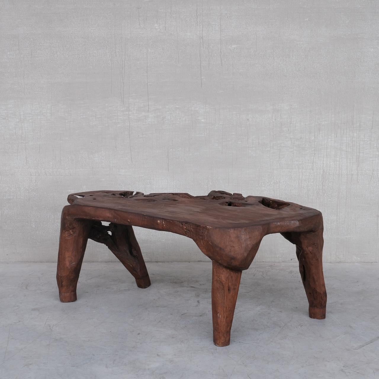 Unusual Solid Wooden Desk Table For Sale 9