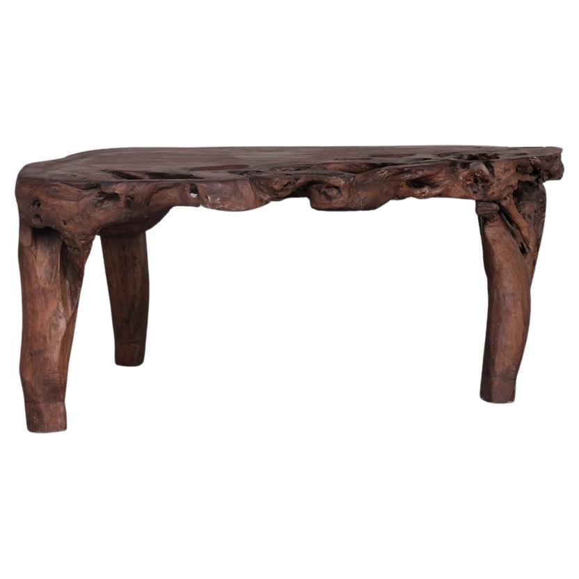 Unusual Solid Wooden Desk Table