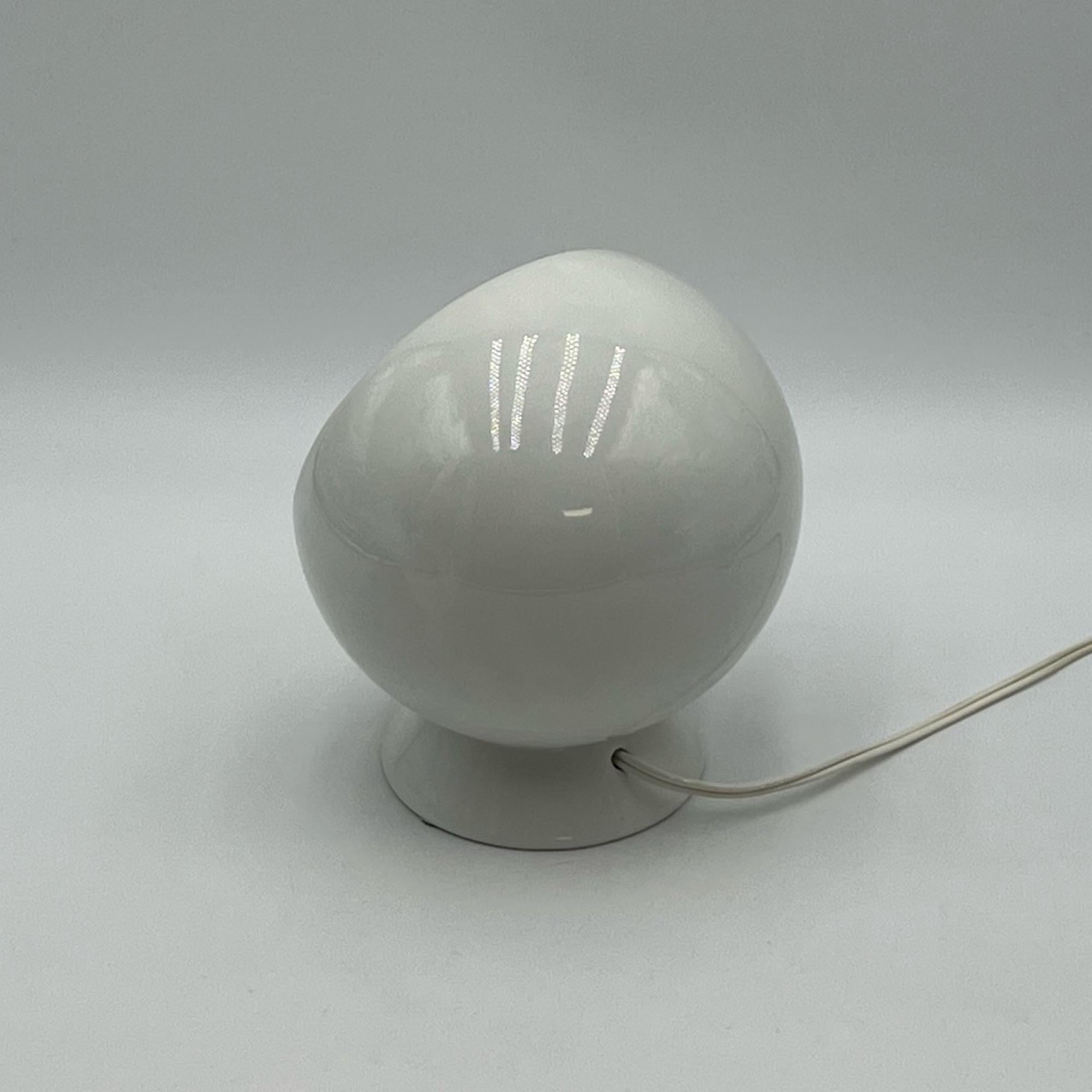 Late 20th Century Rare Space Age Ceramic Table Lamp by SC3 Made in Italy, 1970s  For Sale
