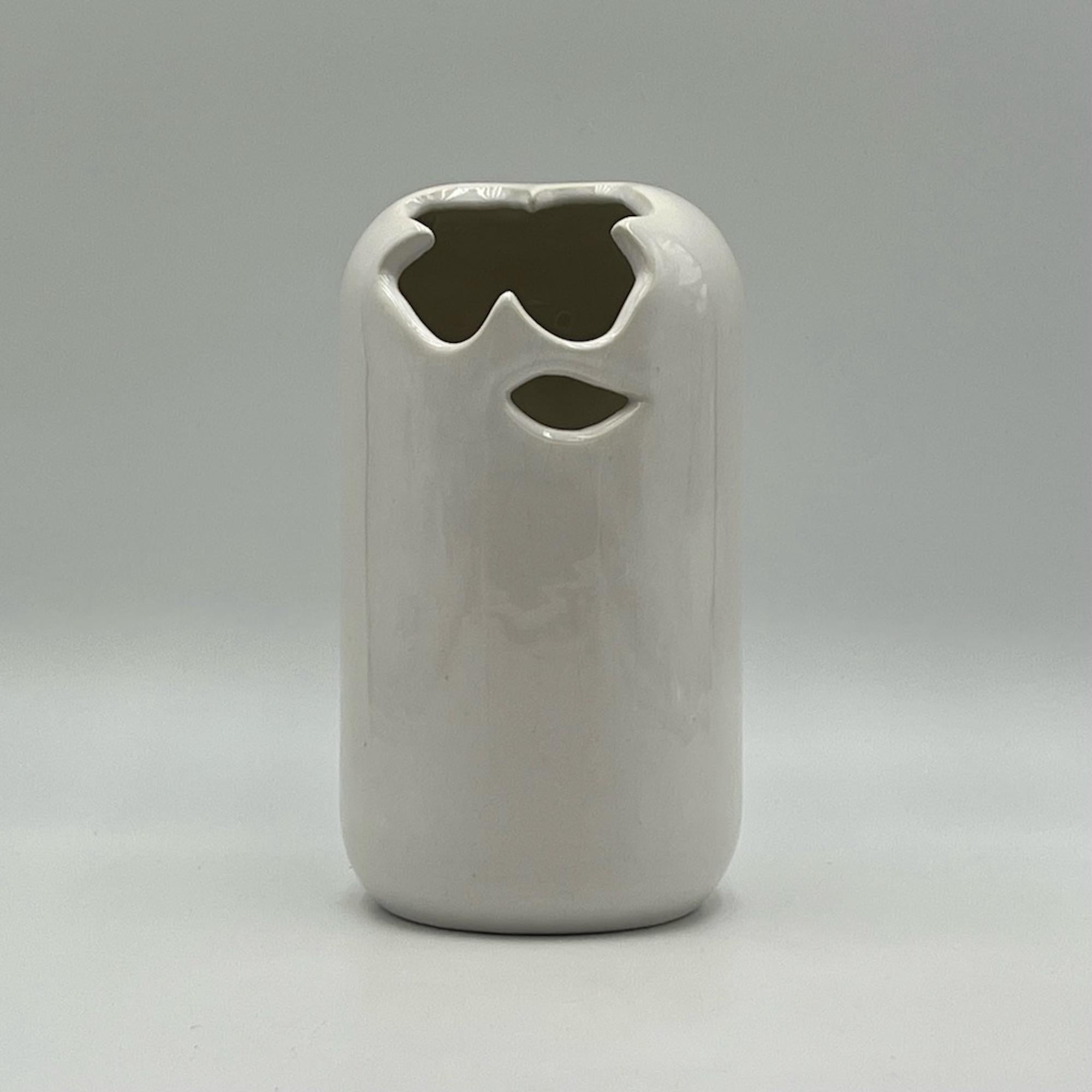Ère spatiale Vase insolite de la céramique de l'ère spatiale par Gabbianelli Sezione Design, Italie, 1970 en vente
