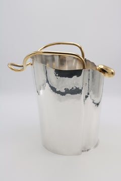 Unusual Sterling Silver Champagne Cooler