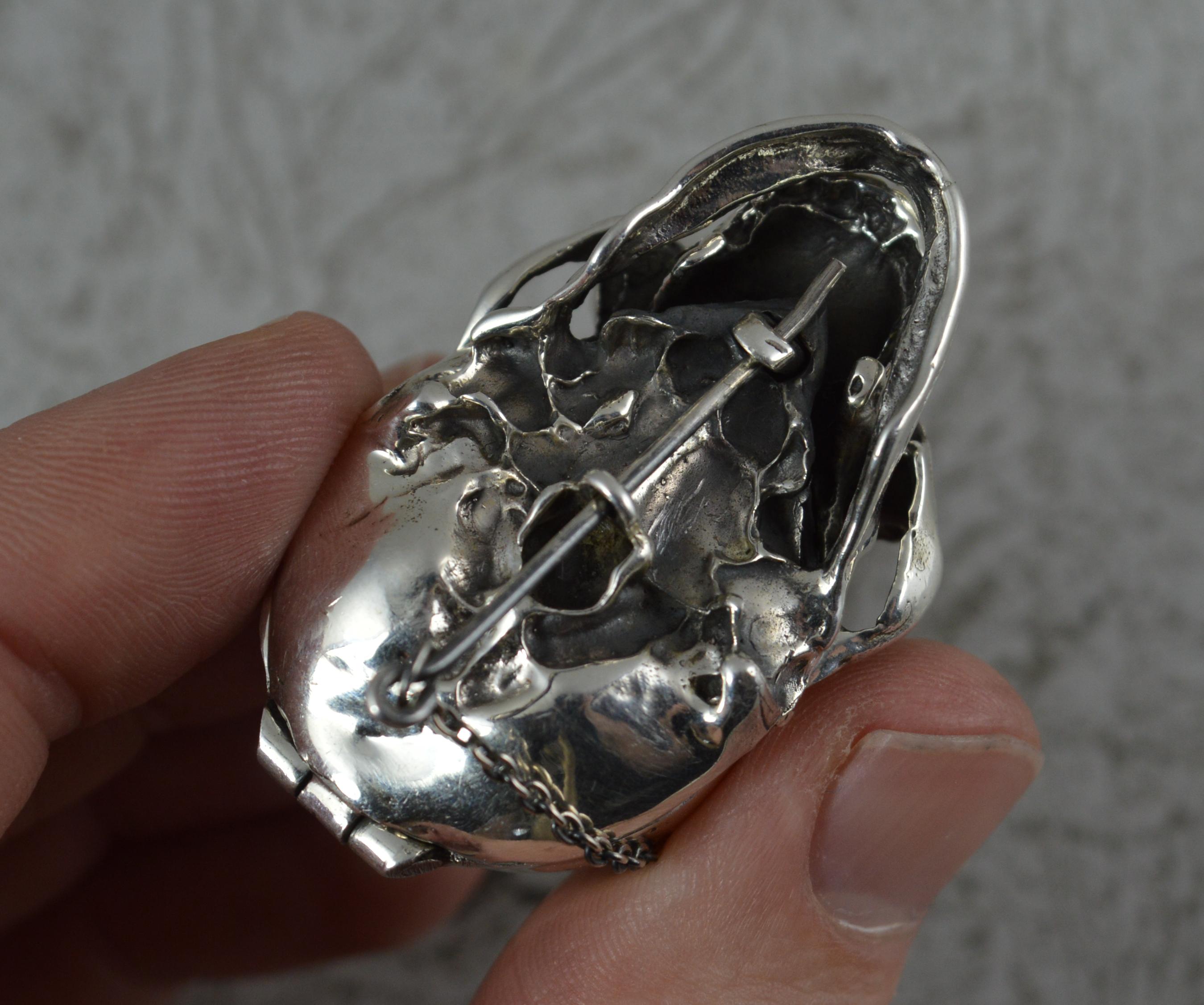 sterling silver skull chain