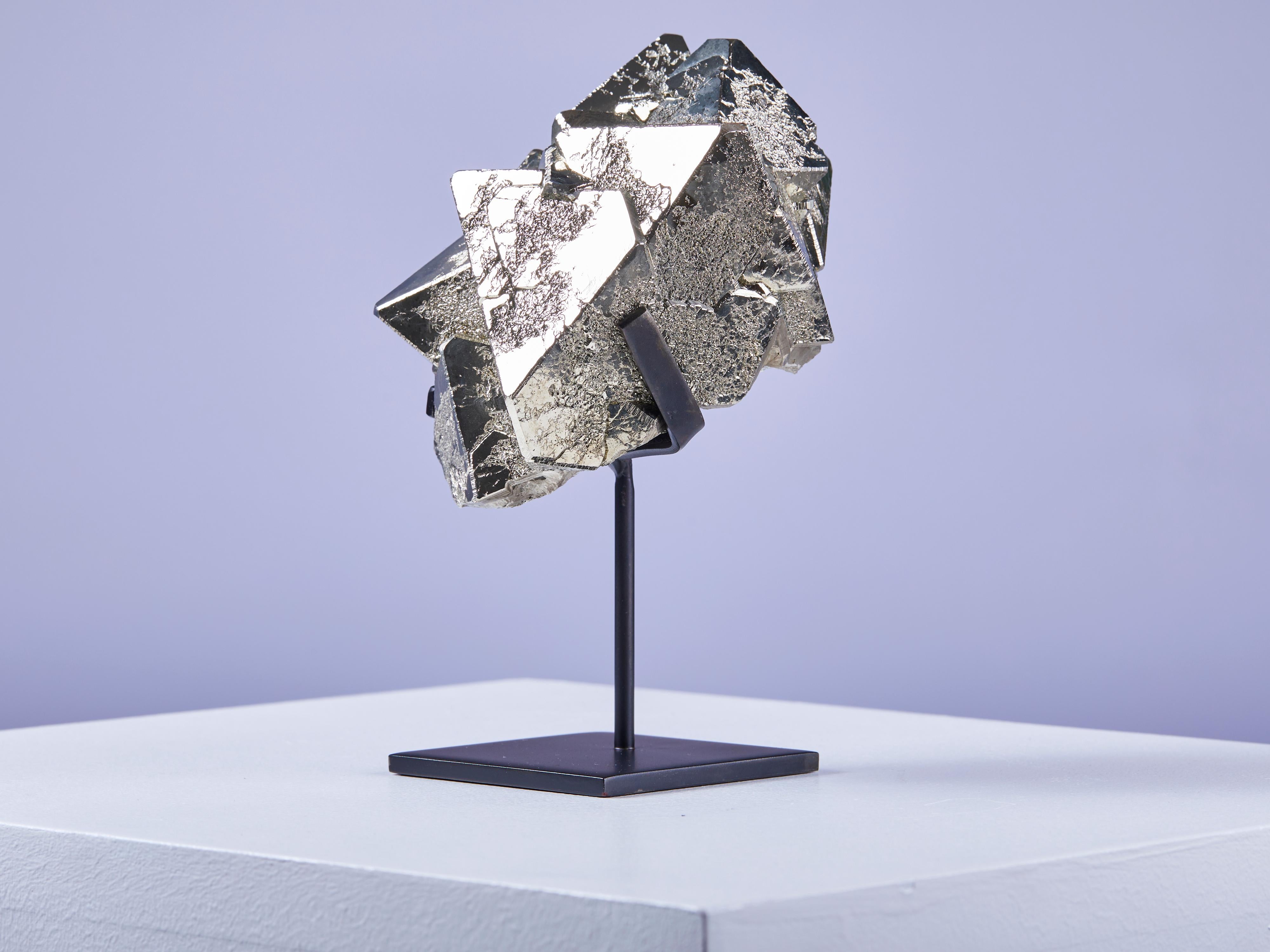 18th Century and Earlier Unusual triangular pyrite For Sale