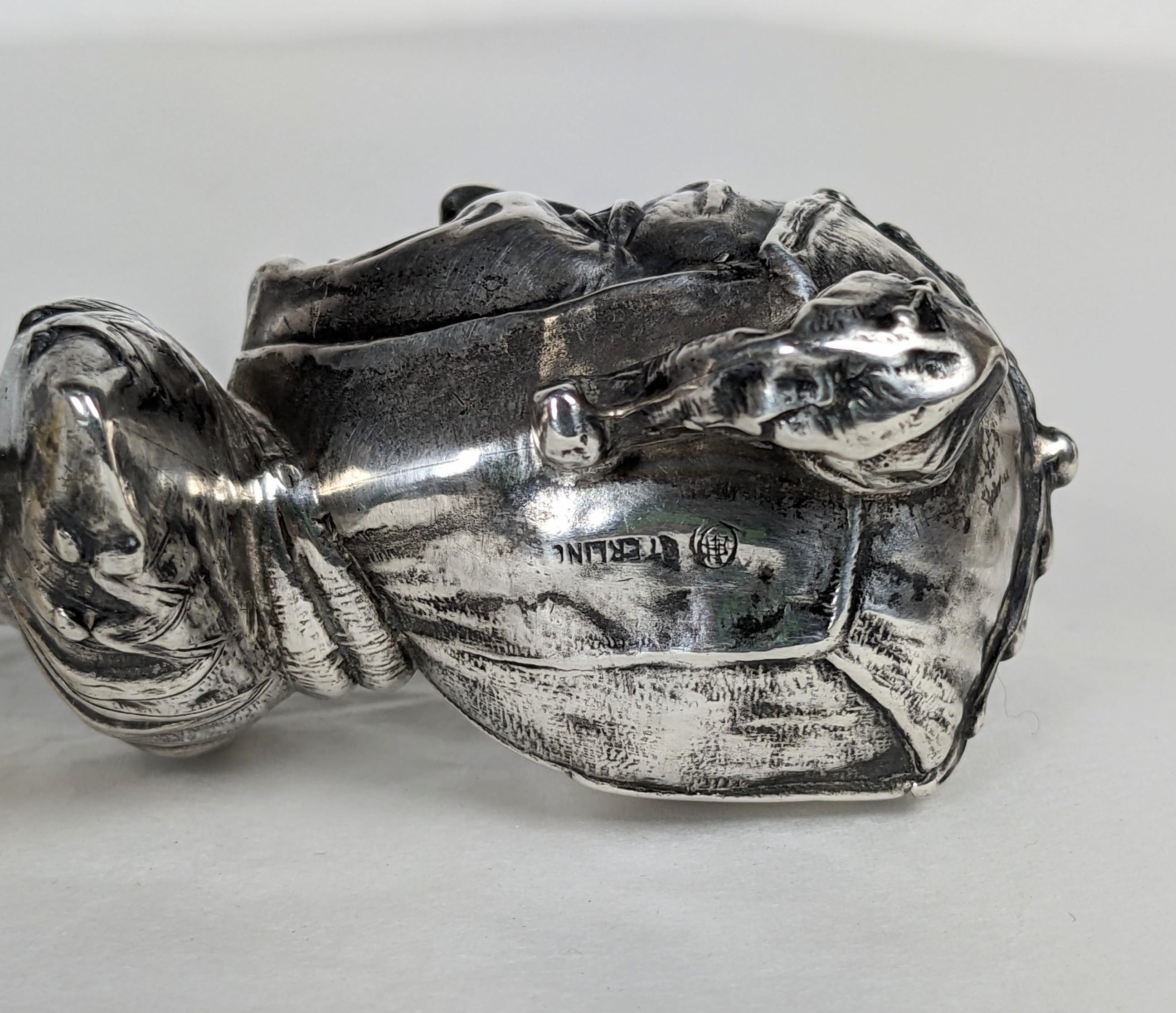Ungewöhnlicher Brieföffner der Gebrüder Unger aus Sterling Jester im Angebot 3