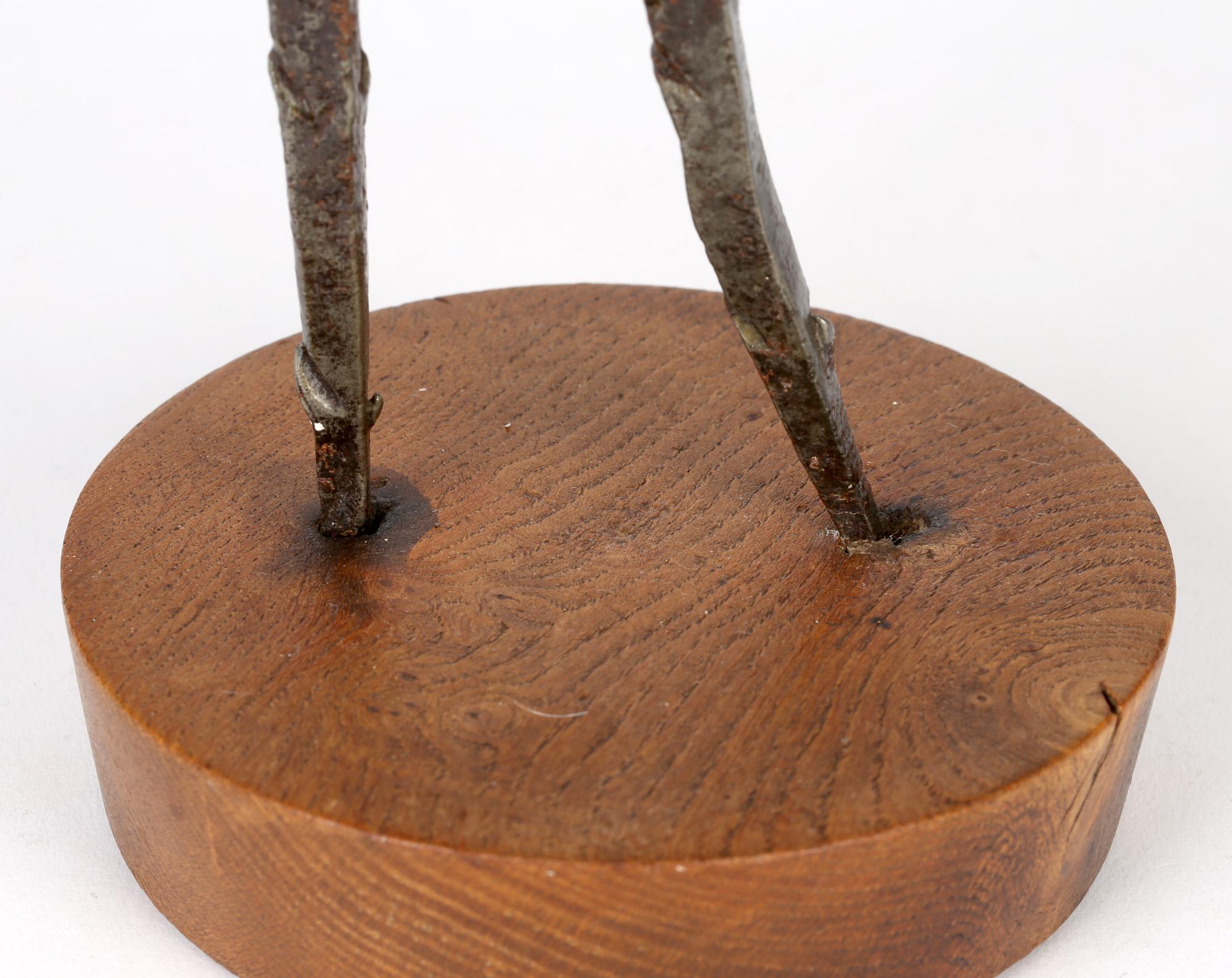 Unusual Unique Abstract Crucifix Sculpture Formed from 15th Century Nails In Good Condition For Sale In Bishop's Stortford, Hertfordshire