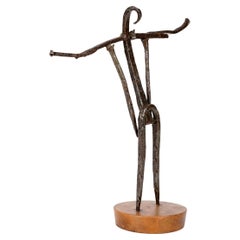 Unusual Unique Abstract Crucifix Sculpture Formed from 15th Century Nails