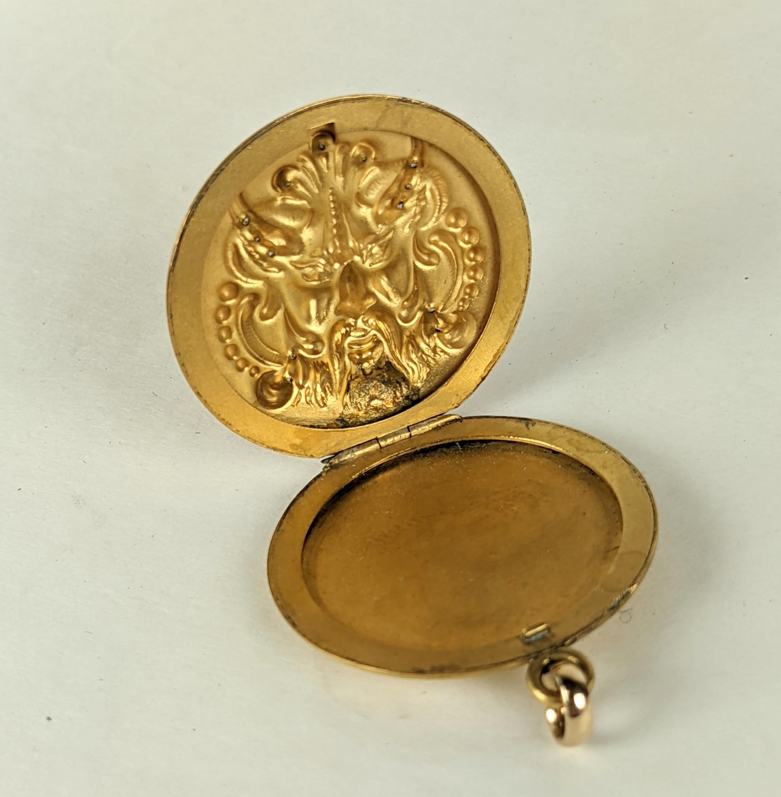 Unusual Victorian Devil Locket In Excellent Condition In New York, NY