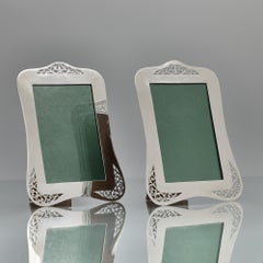 Pair of antique silver photograph frames