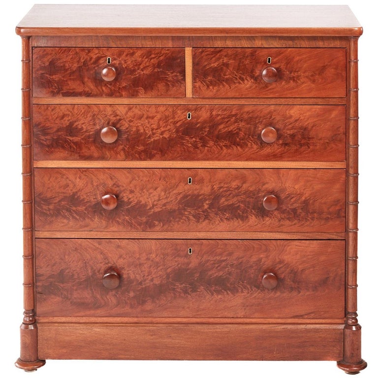 Unusual Victorian Walnut Chest Of Drawers For At 1stdibs Unusual Victorian Walnut Chest Of Drawers For