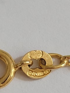 Unusual Vintage Carved Jade Monkey pendant necklace