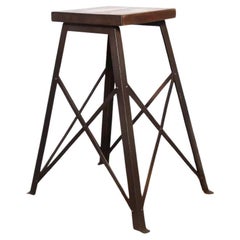 Unusual Vintage Industrial Mid Century Engineers or Machinists Table