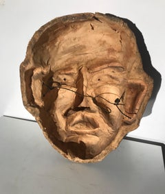 Unusual Vintage Paper Mache Folk Art, Parade "Carnival" Mask