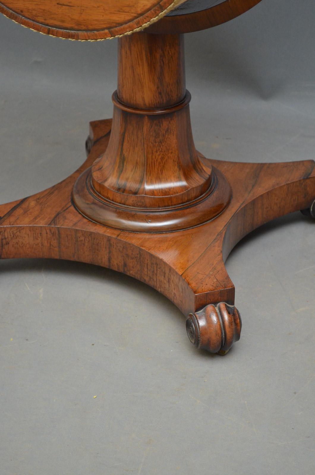 Unusual William IV Work and Writing Table For Sale 3