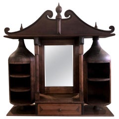 Antique Unusual Wooden Cabinet