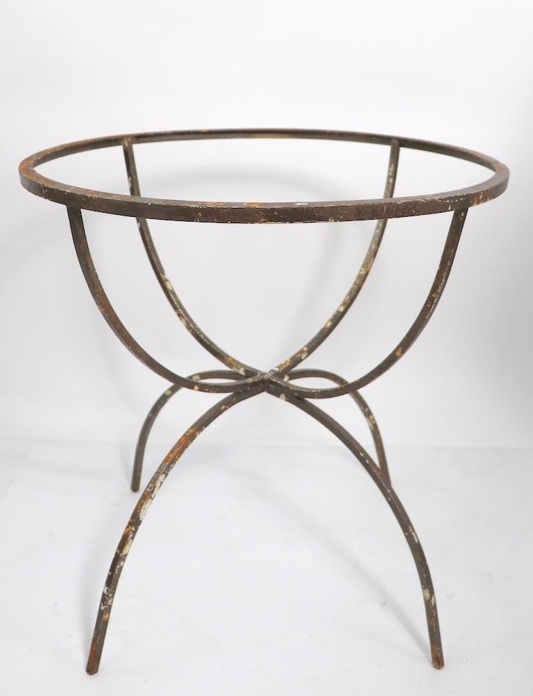 Unusual Wrought Iron Dining Table Base at 1stDibs
