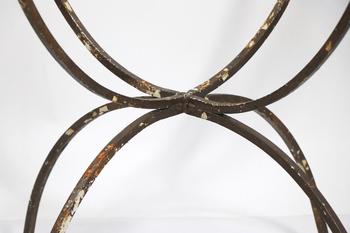 Unusual Wrought Iron Dining Table Base 2