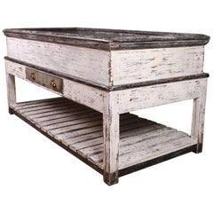 Unusual Zinc Lined Trough
