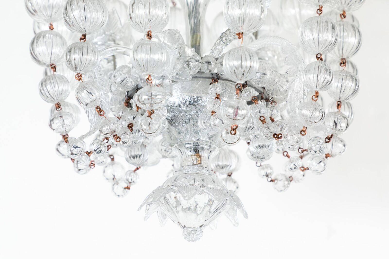 Italian Unusual, circa 1925 Murano Chandelier