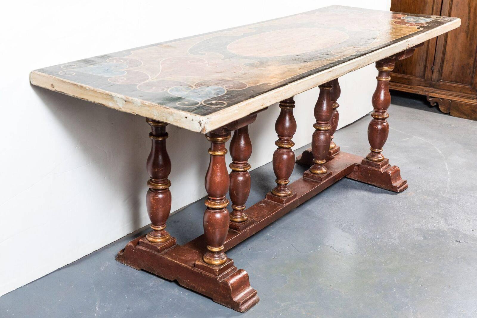 italian painted tables
