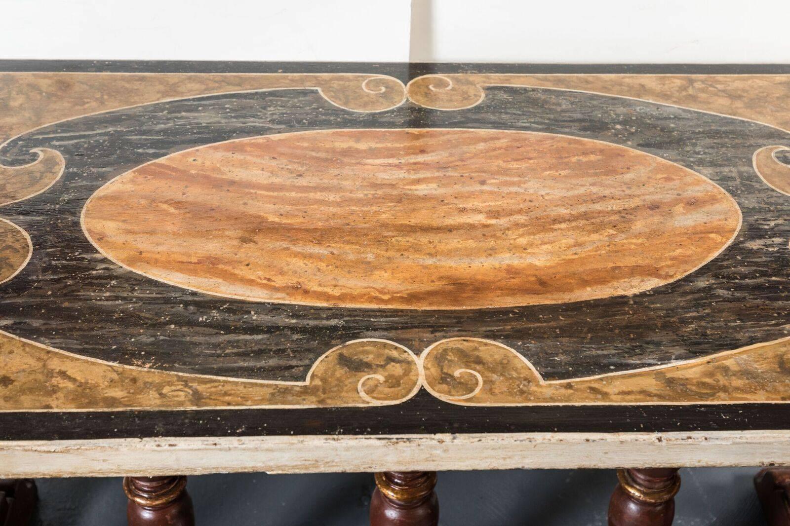 Unusual, Early 19th Century, Italian, Painted Table For Sale 3
