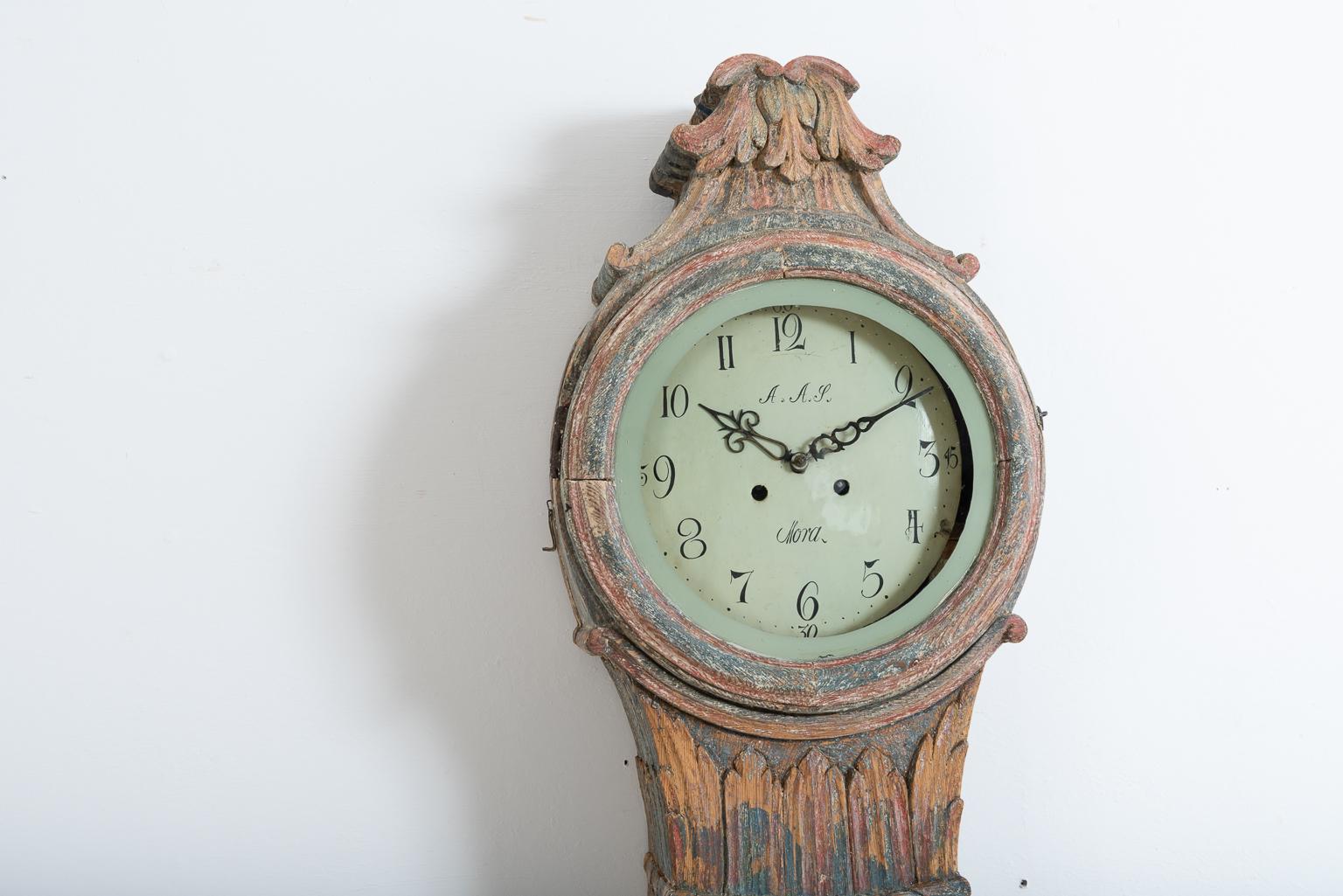 Unusually Detailed 18th Century Swedish Long Case Clock 2