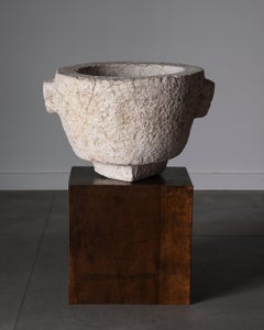 Unusually Large 17th Century Marble Mortar