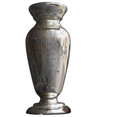 Unusually large 19th Century French Glass Mercury Vase