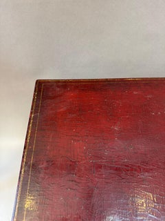 Unusually Large Chinese Red Lacquered Low Table