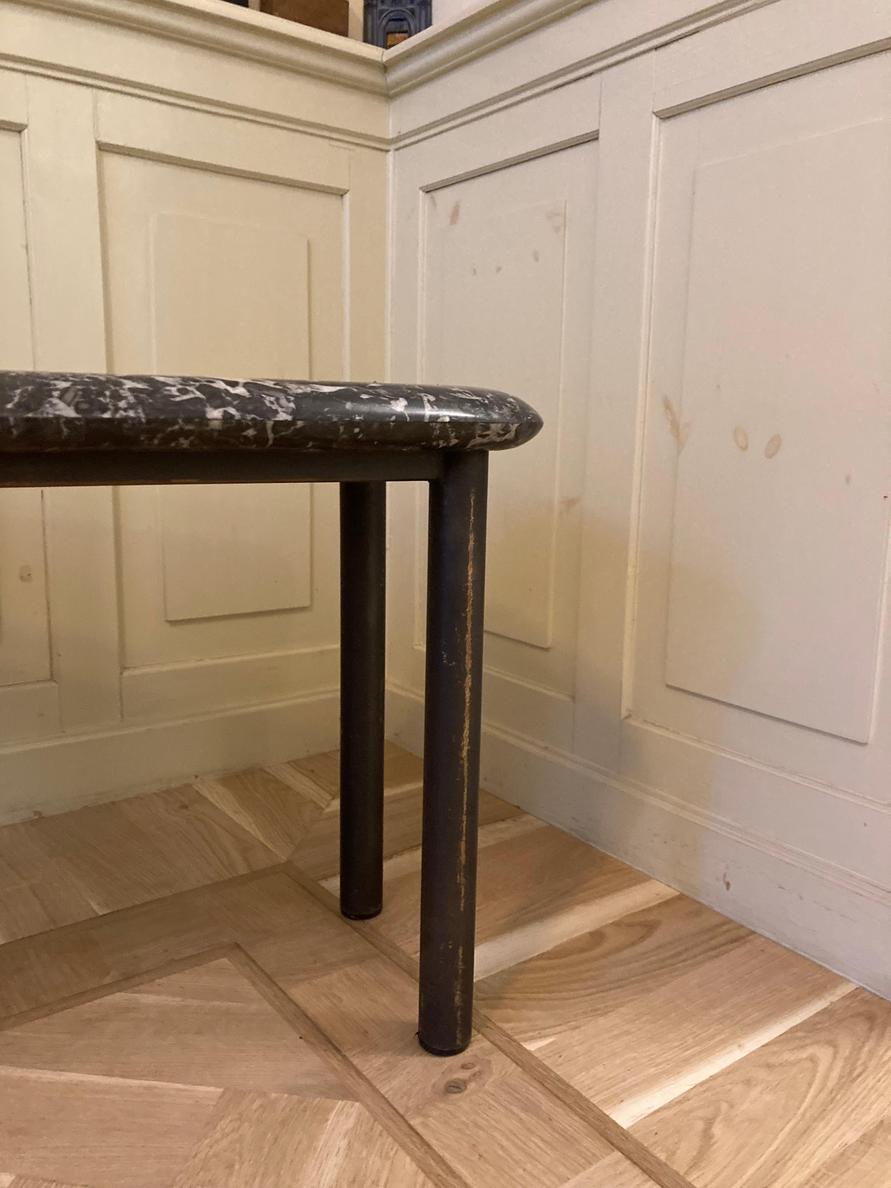 Unusual Marble Tapered Sidetable For Sale 3