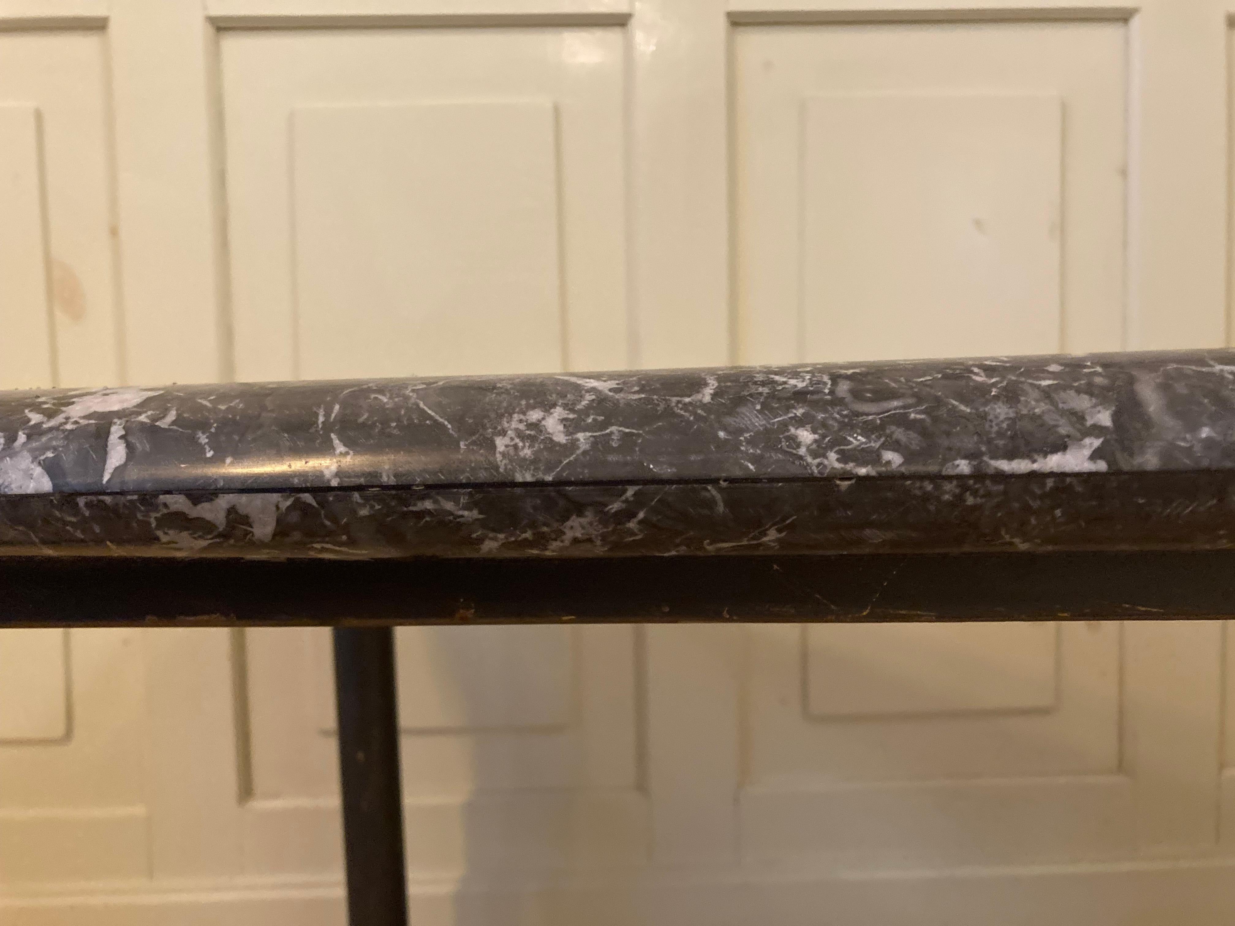 Unusual Marble Tapered Sidetable For Sale 4