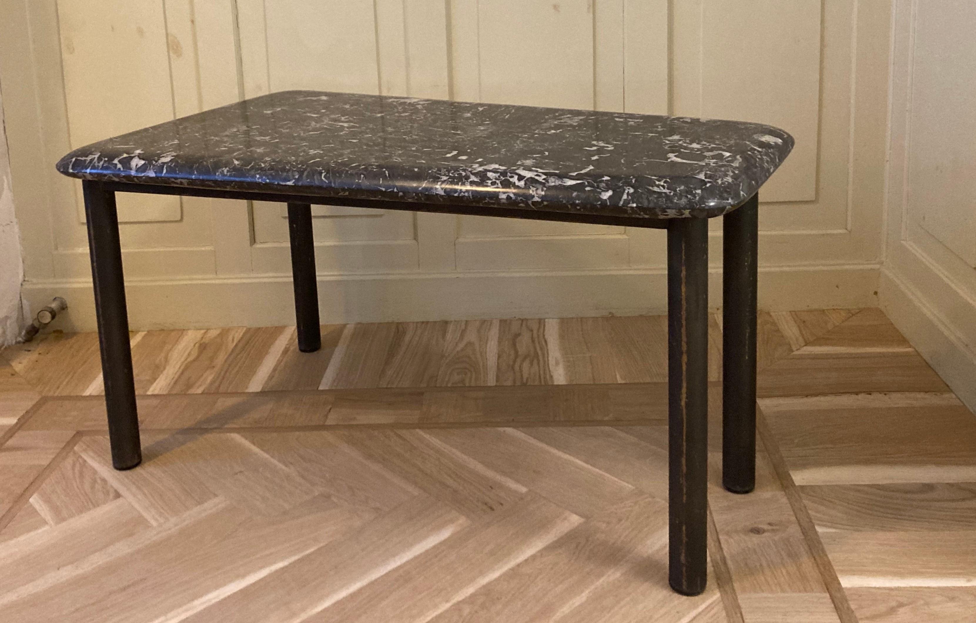 Unusual Marble Tapered Sidetable For Sale 6