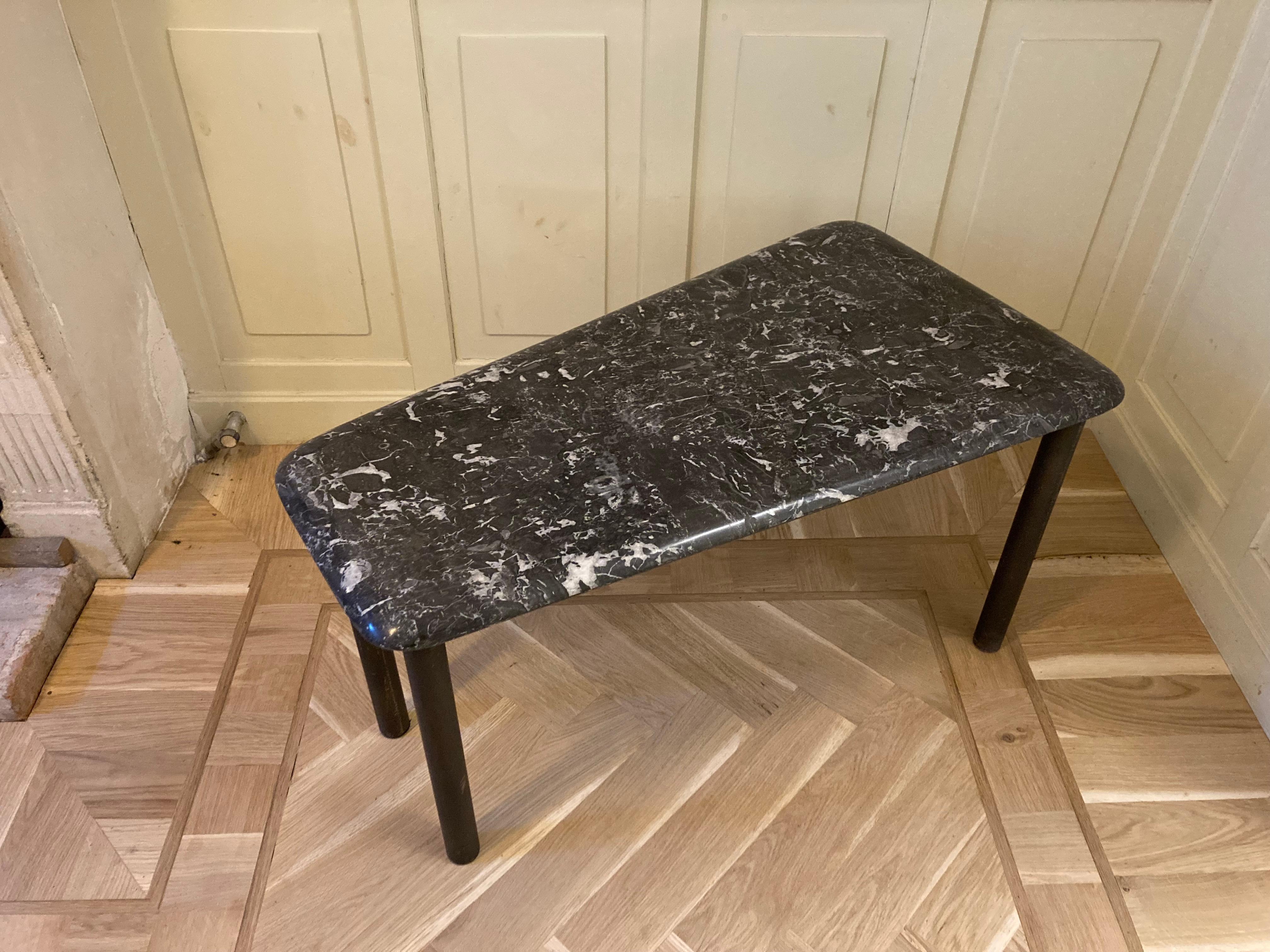 Unusual Marble Tapered Sidetable For Sale 8