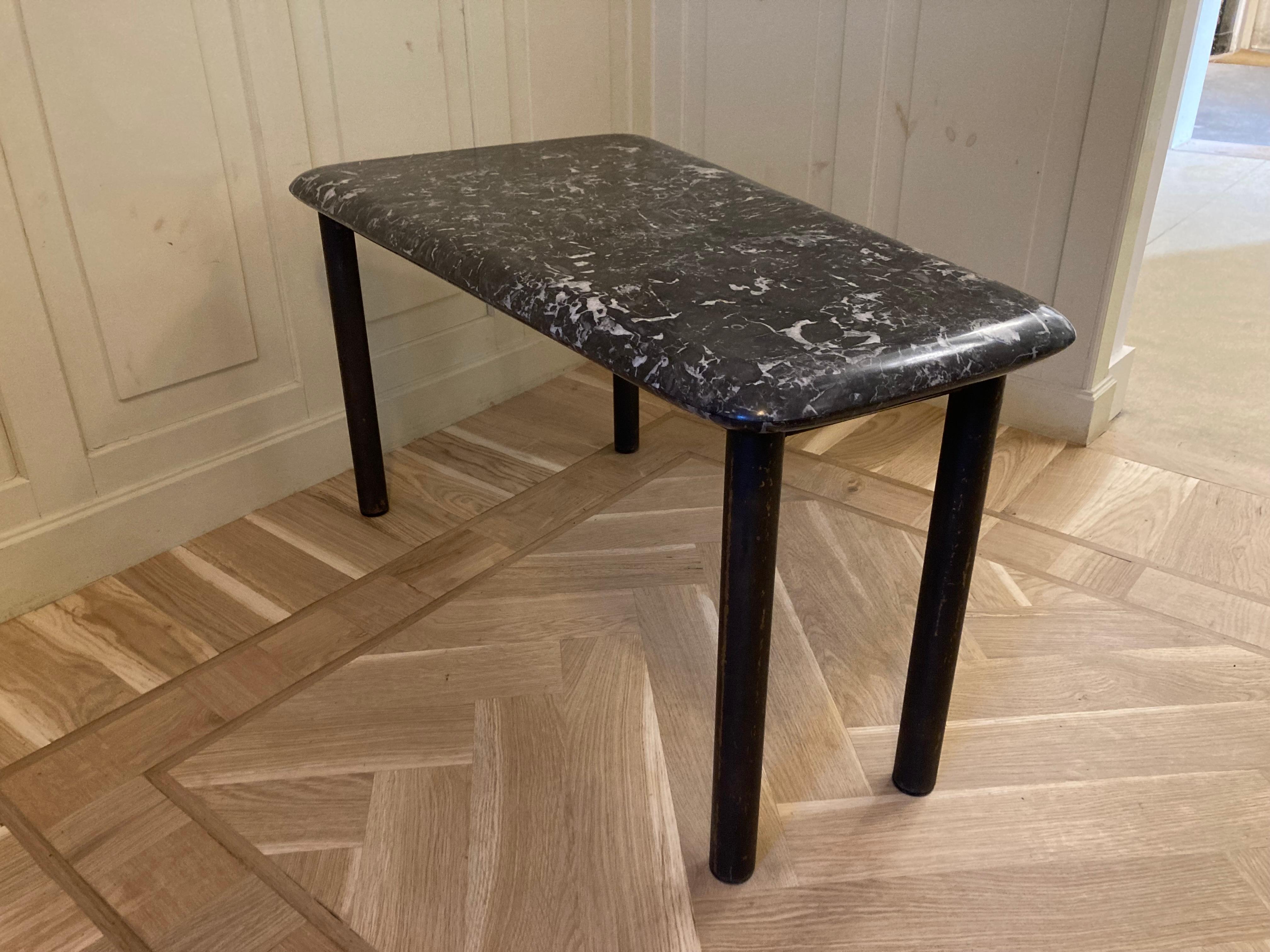 Unusual Marble Tapered Sidetable For Sale 10